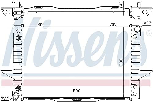 Radiador Nissens com refrigerador de óleo de transmissão integrado - 65535a