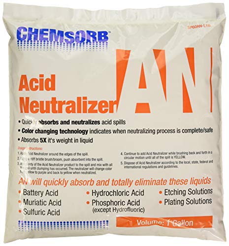 ChemSorb An - Ácido neutralizante absorvente, 1 gal. Bag, SP60AN-L1B, Acesso de ação rápida Resposta de derramamento