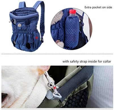 Mochila Duolmi Pet Carrier, Backpack de transportadora de cães de cães de gato de estimação de animais de estimação, pernas para fora, fácil ajuste para viajar para caminhadas para camping para cachorros de cães pequenos cachorros de gatos, exército