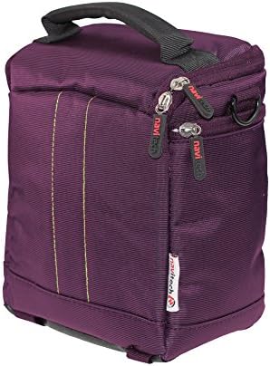 Navitech Purple Protective Portable portátil caixa binocular e bolsa de viagem compatível com o leica noctivid 8 x 50 hd-plus