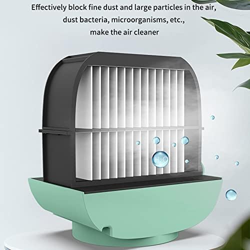 Air condicionado portátil, mini 3 engrenagens de refrigeração de ar resfriador USB Fan de umidificador recarregável com 300 ml de tanque de água grande