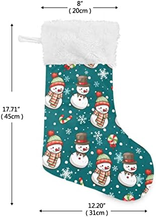 Meias de natal de natal boneco de neve de natal clássico clássico clássico personalizado decorações de meia para férias