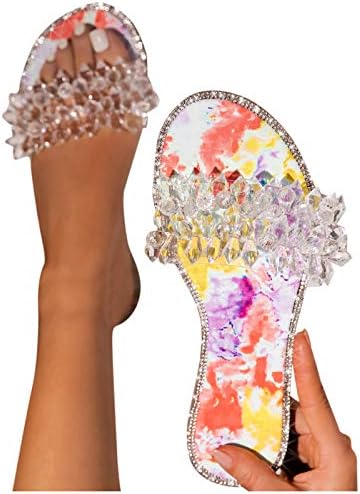 Sandálias masbird para mulheres casuais e confortáveis ​​sapatos de borboleta plana aberta ae de verão de praia de
