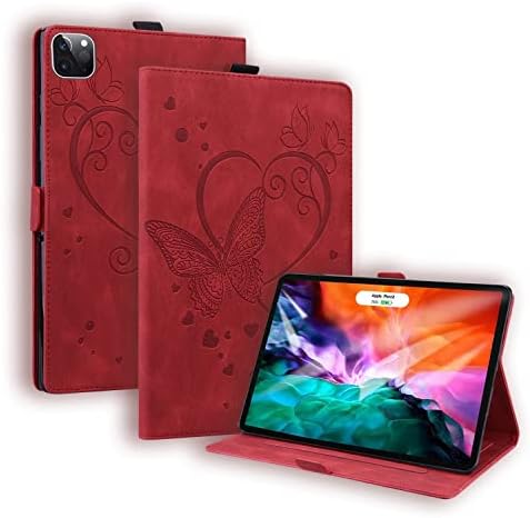Tablet PC Capa compatível com iPad Pro 12.9 5ª geração 2021 / iPad Pro 12,9 polegadas 4ª geração 2020 / ipad pro 12,9 3rd gener 2018 Butterfly Combining Stand Protetive Cover protetor Pu Leathe