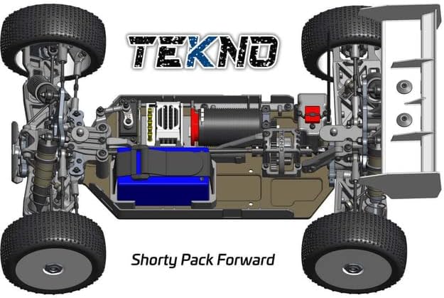 Tira de bateria Tekno RC 9514 (1x Center for Standard 2s ou Shorty 4s