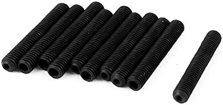 X-Dree 10pcs metal preto m3xl20mm parafuso de erva hexa