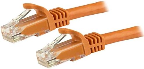 Startech.com 3m CAV CAT6 ETHERNET - Orange Cat 6 Gigabit Ethernet Wire -650MHz 100W Poe ++ RJ45 UTP Categoria 6 Rede/cordão Patchless