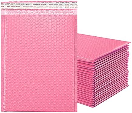 Papel de embrulho de papel alumínio vermelho ousada de Natal Pink Bubble Mailers Self SEAL Sacos de embalagem suprimentos