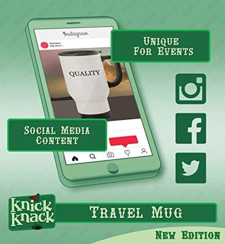 Presentes Knick Knack Leakiness - Hashtag de aço inoxidável de 14 onças caneca de café, prata