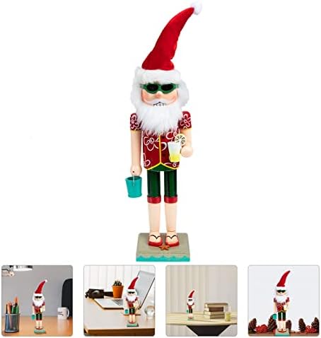 TendyCoCo Christmas Nutcracker Figura Ornamento de noz de madeira Ornamento de natalcracker de comprimido