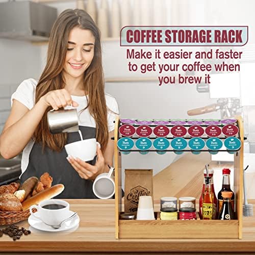Cafeter de cafetador de café Acessórios e organizador de armazenamento de xícara Economize espaço para cozinha de escritório em casa