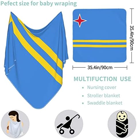Manta de bebê de bandeira Aruba Recebendo