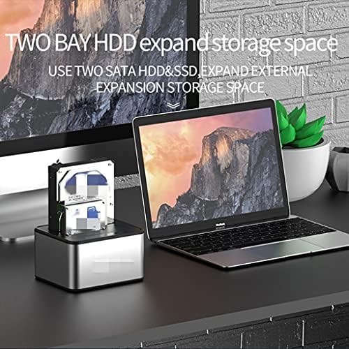 Alumínio grosso 2,5 /3.5 Compatível 5 Gbps HDD SSD Case externo Case de caixa rígida disco rígido HDD Estação de encaixe USB 3.0 Caixa