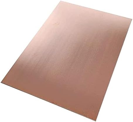 Folha de cobre de metal syzhiwujia folha de cobre pura folha de cobre pura folha de metal placa de papel alumínio1. 2x 200 x 300 mm placa de metal de cobre cortada, 200 mm x 300 mm x 1. placa de latão de 5 mm placa de latão