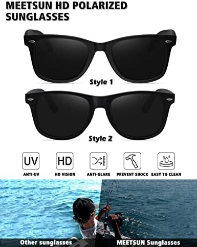 Os óculos de sol polarizados para homens e homens de sol retro do sol para a pesca de proteção UV
