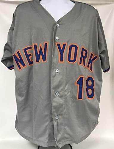 Bret Saberhagen assinou a camisa de beisebol de Nova York em Nova York - JSA COA