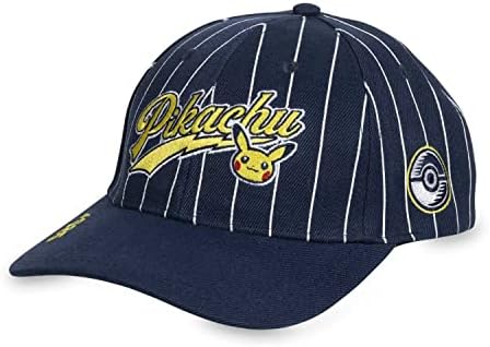 Pokemon Center Pikachu Navy Stripe Baseball Hat