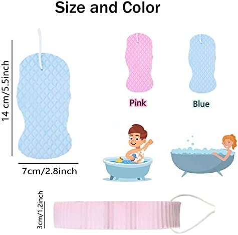 2pcs Ultra Bath Body Body Sponge, Removedor de pele de esponja de banho mágica, esponja de banho esfoliante macia, esponja de banho de spa para adultos crianças e mulheres grávidas