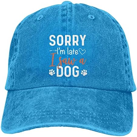 Peiyeety amantes de cães chapéu desculpe, estou atrasado, vi um chapéu de cachorro para mulheres chapéus de beisebol legais