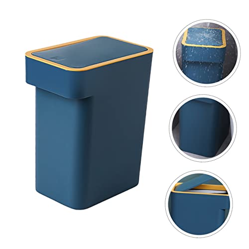 Zerodeko 1pc push lixão lata de armazenamento recipiente com latas de armazenamento de decoração de tampa lixo lixo lata de lixo