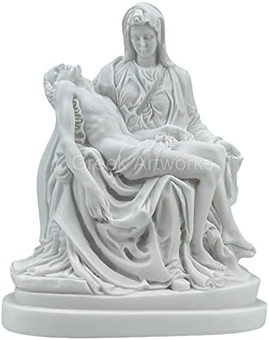 O Pietà de Michelangelo Jesus Cristo e Mãe Maria Madona Madonna São Pedro de Basílica Vaticano Cidade da Estátua de Escultura Castes de mármore, branco, altura: 23 cm