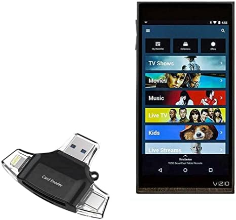 Boxwave gadget Smart Compatível com Vizio XR6M - AllReader SD Card Reader, MicroSD Card Reader SD Compact USB para Vizio XR6M