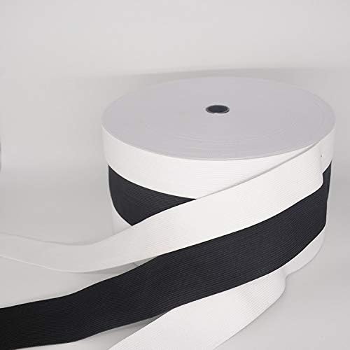 44 jardas de elástico branco banda elástica elástica de tricô elástico Tecnologia de costura DIY, 50mm)