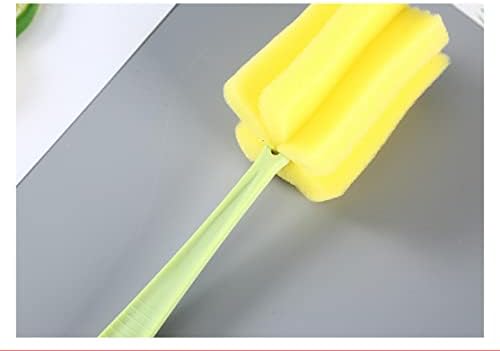 Na escova de limpeza de xícara de nA, pincel de limpeza de vidro de limpeza de vidro de limpeza amarelo amarelo