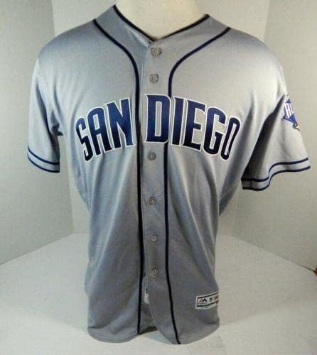 San Diego Padres Alan Zinter 22 Game usado Jersey Grey ASG P 54 - Jerseys MLB usada MLB