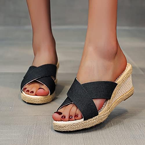 Flippers para mulheres ao ar livre cunhas à prova d'água deslize respirável em lazer casual moda de verão chinelos de verão sandálias
