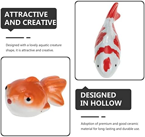 Favomoto Decoração ao ar livre Decorações de peixe Decorações de tanques de peixe 3pcs Pequeno peixe dourado de