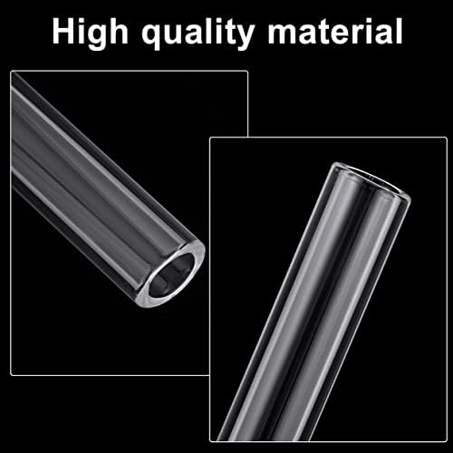 Vidro LC de 4 polegadas de 4 polegadas de 6 peças Premium Borocilicate Glass Tubos de 12 mm OD 2 mm Parede