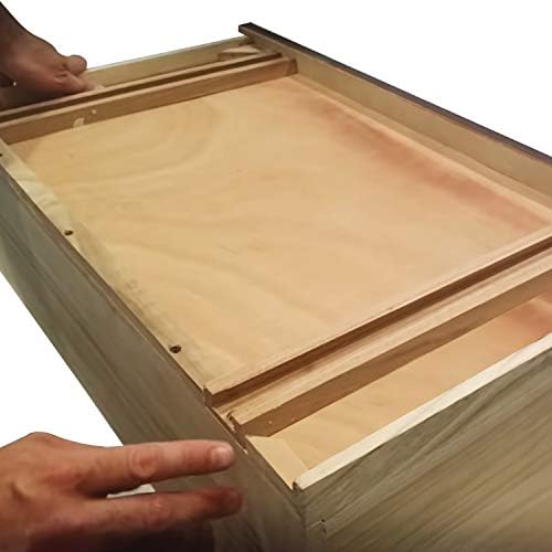 Slide de gaveta de madeira com revestimento de cera 18 polegadas, trilha clássica de guia central tradicional de madeira