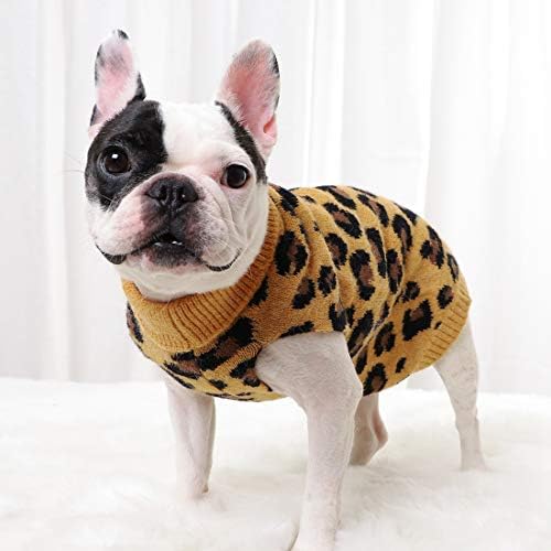 Suéter de cachorro pasrld cão padrão de cachorro giraneck suereatersknitwear sweater quente para animais de estimação para outono inverno