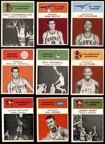 1961-62 Fleer Basketball Conjunto completo 6.5 - Ex/Mt+ - Conjuntos completos de basquete