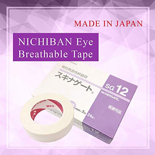 Fita respirável de grau médico de nichiban SkinGate para extensão de cílios sem irritação feita no Japão 1pc Ferramentas