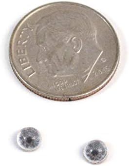 4mm minúsculo com olhos humanos cinza par de pequenos cabococões planos para escultura de brinquedos de argila de argila ou jóias