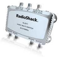 Radio Shack Satellite Passivo 4 Way Multi Switch para sistemas de dupla LNB e antenas