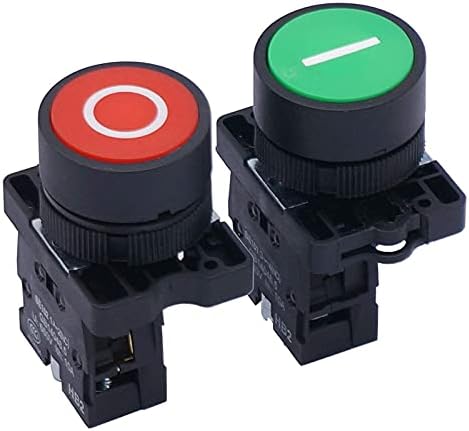 Skxmod AC 660V 10A Momentário de E/S Verde Red Sinal Sem Pressionamento NC Estação de botão