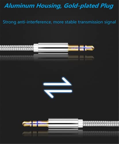 Jixik 3,5 mm Cabo de áudio Jack de 3,5 mm masculino a macho estéreo