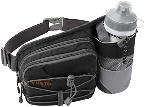 Pacote de cintura YUOTO com suporte para garrafas de água para correr Correia de hidratação de caminhada