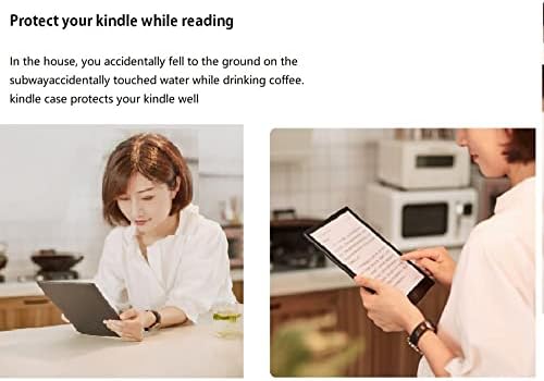 Wunm Studio All New Kindle Case 10th Generation 6.0 polegadas 2019 Cover de couro FIT LIGHTWELT [Função de despertar/sono automático]