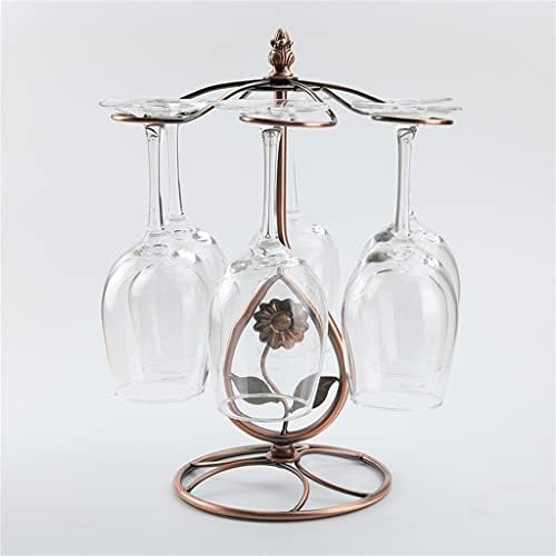 Porto de vidro de vinhos de metal wfjdc pendurado copos de bebida armazenamento cólete criativo para decoração de cozinha em casa de