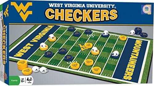 Game Family Game - NCAA Virginia West Virginia Cheques - Oficialmente licenciado jogo de tabuleiro para crianças e adultos