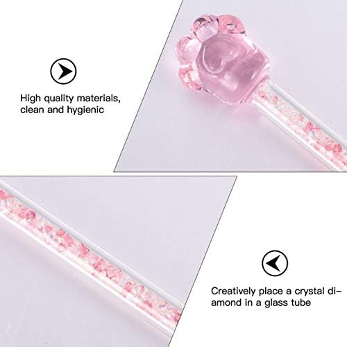 Misturador de coquetel de hemotão de vidro transparente de vidro transparente em forma de mistura em forma de colher bootle