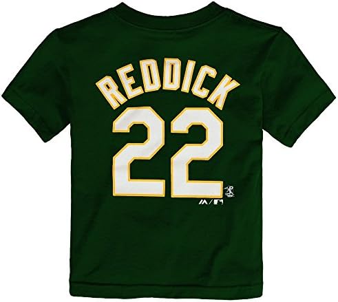 Outerstuff Josh Reddick Mlb Oakland Athletics Sox Jersey Green T-Shirt Toddler 2T-4T