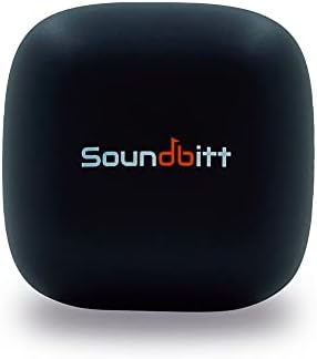 Soundbitt True Wireless Earbuds Bluetooth para HD Controle de toque estéreo HD com caixa de carregamento preto