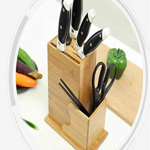 Llryn Knife Striter Multi -Fins Compact Small Block Organizer Scissors, utensílio, porta -facas para balcão de cozinha