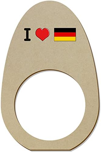 Azeeda 5 x 'eu amo a Alemanha' Ringos/suportes de guardanapo de madeira