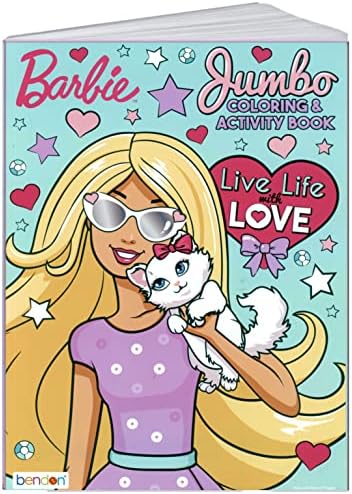 Lazy Days Barbie Live Life with Love Coloring and Activity Book - 96 páginas